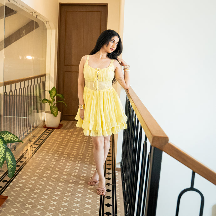 Citrus Splash Short Dress